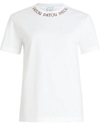 Patou - Embroidered Collar Short Sleeves T-Shirt - Lyst