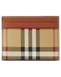 Burberry - Check Motif Credit Card Case - Lyst