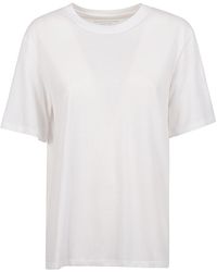 Majestic - Cotton Crewneck Top - Lyst