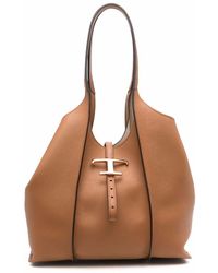 Tod's - T Timeless Mini Leather Tote Bag - Lyst