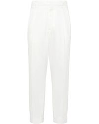Brunello Cucinelli - Tailor Fit Cotton Trousers - Lyst