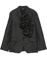 Comme des Garçons - Rouched Single-Breasted Jacket - Lyst