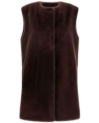 Herno - Faux Fur Vest - Lyst