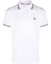 Moncler - Logo-appliqué Regular-fit Cotton Polo Shirt - Lyst