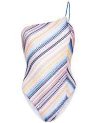 MISSONI BEACHWEAR - One-shoulder Swimsuit - Lyst