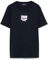 Max Mara - Logo Cotton T-Shirt - Lyst
