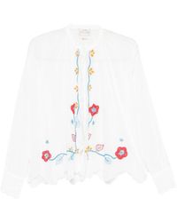 forte_forte - Embroidered Cotton Shirt - Lyst