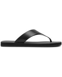 The Row - Dune Leather Flip Flops - Lyst