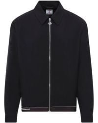 CASABLANCA - Logo-Embroidered Zip-Up Jacket - Lyst