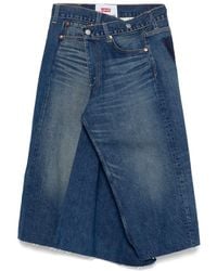 Junya Watanabe - Denim Asymmetric Skirt - Lyst