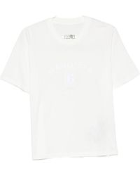MM6 by Maison Margiela - Logo Cotton T-Shirt - Lyst