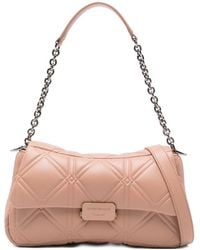 Emporio Armani - Medium Leather Shoulder Bag - Lyst