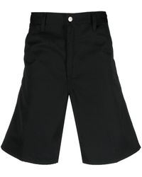 Carhartt - Black Cotton Blend Bermuda Shorts - Lyst