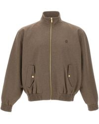 Drole de Monsieur - Logo-Embroidered Elasticated Jacket - Lyst