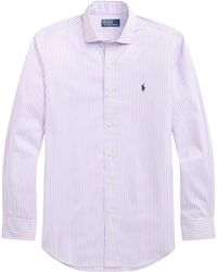 Polo Ralph Lauren - Custom Fit Striped Poplin Shirt - Lyst