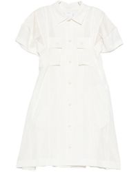 Sacai - Wool Suiting Dress - Lyst