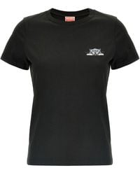 KENZO - Happy Tiger Cotton T-Shirt - Lyst