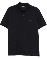 Emporio Armani - Logo Cotton Polo Shirt - Lyst