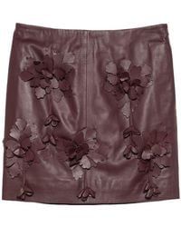 Alberta Ferretti - Faux Leather Mini Skirt - Lyst