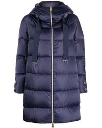 Herno - Long Puffer Coat With Buttons - Lyst