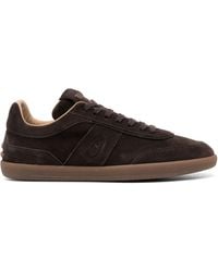 Tod's - Tabs Suede Leather Sneakers - Lyst