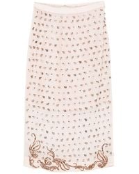 Dries Van Noten - Sokna Embroidered Skirt - Lyst
