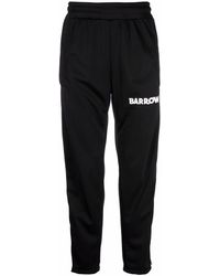 Barrow Nylon Logo Pants - Black