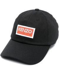 KENZO - Cappellino Con Logo Ricamato - Lyst
