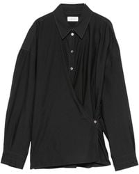 Lemaire - Cotton And Silk Blend Shirt - Lyst