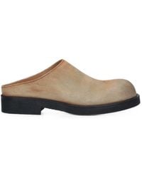 MM6 by Maison Margiela - Suede Leather Slippers - Lyst