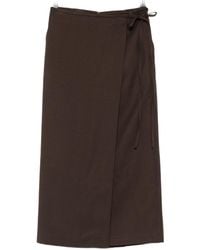 DUNST - Midi Wrap Skirt - Lyst