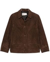 Tory Burch - Leather Blazer Jacket - Lyst
