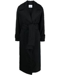 Erika Cavallini Semi Couture - Padded Belted Trench Coat - Lyst