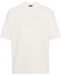Emporio Armani - T-Shirt Doppio Logo - Lyst