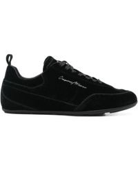 Emporio Armani - Velvet Sneakers - Lyst
