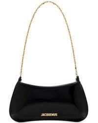 Jacquemus - Le Petit Bisou Chaine Leather Shoulder Bag - Lyst