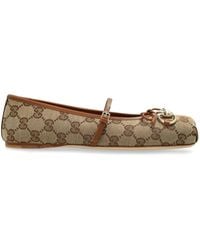 Gucci - Horsebit Ballet Flats - Lyst