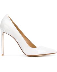 francesco russo white pumps