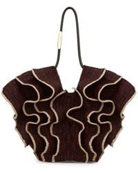 Zimmermann - Goldentime Medium Rafia Tote - Lyst