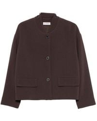 Alberto Biani - Button-Fastening Flap-Pocket Jacket - Lyst