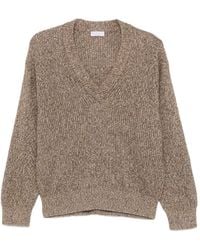 Brunello Cucinelli - Cashmere V-Necked Sweater - Lyst