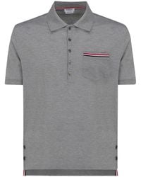Thom Browne - Rwb Cotton Polo Shirt - Lyst