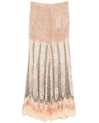 Zimmermann - Valiant Printed Silk Flared Trousers - Lyst