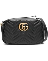 Gucci - Gg Marmont Small Leather Crossbody Bag - Lyst
