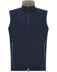 Paul & Shark - Typhoon Platinum Reversible Vest - Lyst