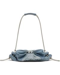 DIESEL - Scrunch Denim Shoulder Bag - Lyst