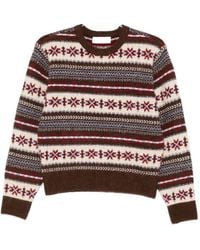 DUNST - Wool Blend Crewneck Jumper - Lyst