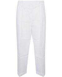 Liviana Conti - Cotton Blend Cropped Trousers - Lyst