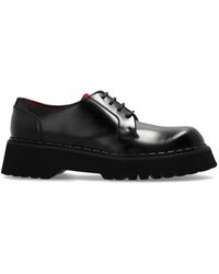 Gucci - Ribbon-Stripe Leather Derby Shoes - Lyst