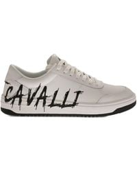 Just Cavalli - Logo-Print Sneakers - Lyst